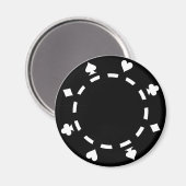 Pokerchips Magnet (Vorderseite/Rückseite)