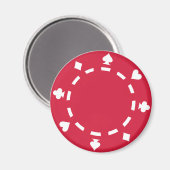 Pokerchips Magnet (Vorderseite/Rückseite)