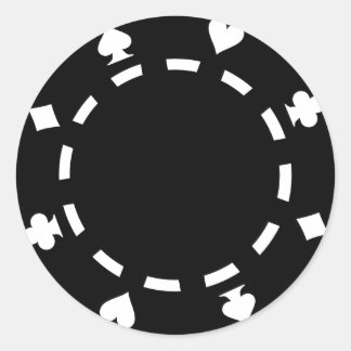 Pokerchips Runder Aufkleber