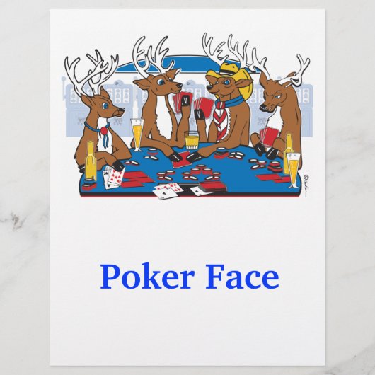 Pokerface-Hirsch Flyer (Vorne)