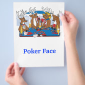 Pokerface-Hirsch Flyer (Hand)