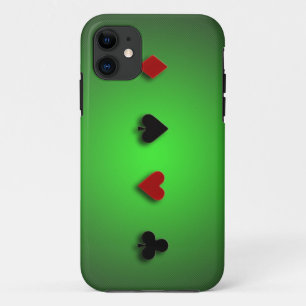 Pokerhintergrundkasino kardiert Vereinherzspaten Case-Mate iPhone Hülle