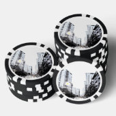 Pokerjeton, Stadtfoto nachts Pokerchips (Stapel)