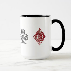 Pokerkarten-Anzugs-Tasse Tasse