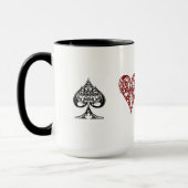 Pokerkarten-Anzugs-Tasse Tasse (Links)