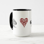 Pokerkarten-Anzugs-Tasse Tasse (Vorderseite Links)