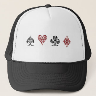 Pokerkarten-Anzugshut Truckerkappe