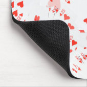 Pokerkarten hören ein schnelles Muster, Mousepad (Ecke)