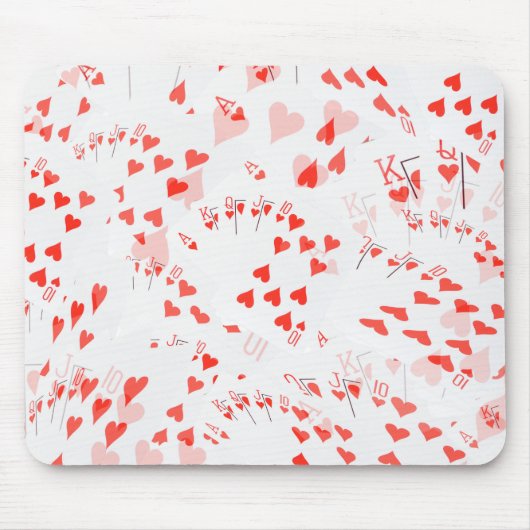 Pokerkarten hören ein schnelles Muster, Mousepad (Vorne)