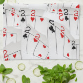 Pokerkarten mit zwei Ebenen, Geschirrtuch (Gefaltet)
