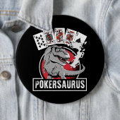 Pokersaurus Casino Poker T Rex Dinosaurier Gamblin Button (Beispiel)