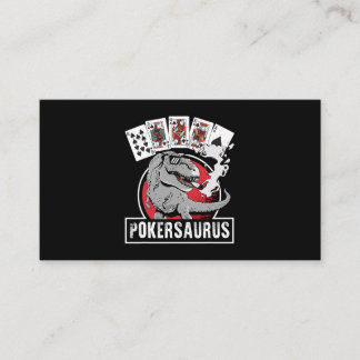 Pokersaurus Casino Poker T Rex Dinosaurier Gamblin Visitenkarte