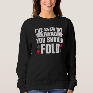 Pokerspieler für Männer Frauen Glücksspieler Casin Sweatshirt