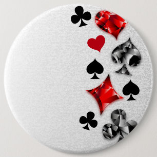 Pokerspieler Glücksspieler Spielkartensymbole Las Button