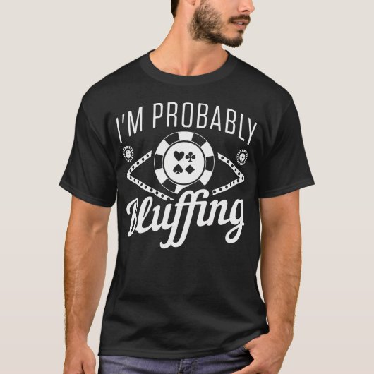 Pokerspieler T-Shirt (Vorderseite)