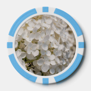 Pokertchip, weiße Blume Pokerchips