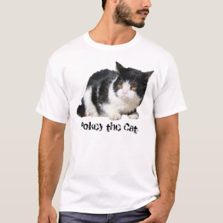 Pokey die Katze - T - Shirt (kundengerechter Text)