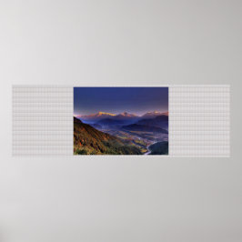 POKHARA Nepal: CRYSTAL Border Poster