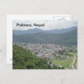 Pokhara, Nepal Postkarte (Vorne/Hinten)