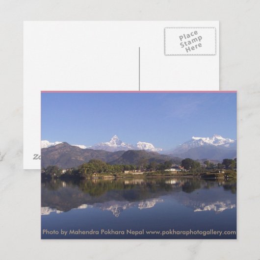 Pokhara Nepal Postkarte (Vorne/Hinten)