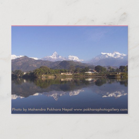 Pokhara Nepal Postkarte (Vorderseite)