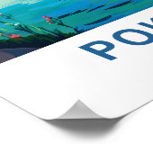 Pokhara Nepal Travel Print Poster (Ecke)