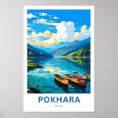 Pokhara Nepal Travel Print Poster (Vorne)