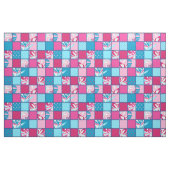 Pokii Hawaiian Floral and Dot Patchwork Stoff (Yard (91,4 cm))