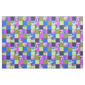 Pokii Hawaiian Floral and Dot Patchwork Stoff (Yard (91,4 cm))