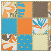 Pokii Hawaiian Floral and Dot Patchwork Stoff (Muster)