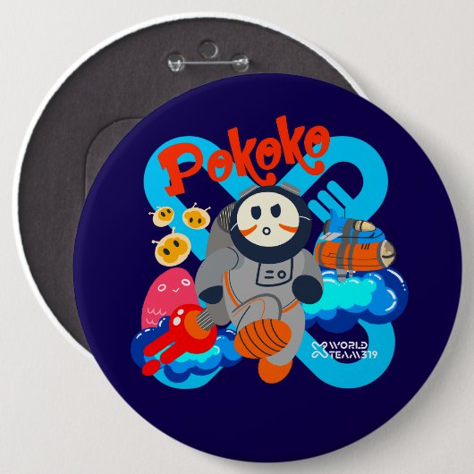 Pokoko Button (Vorne & Hinten)