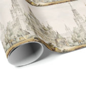 Pokrovsky Kathedrale und Spasskaya Tower Geschenkpapier (Rolleneckpunkt)