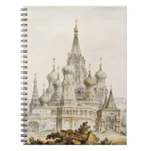 Pokrovsky Kathedrale und Spasskaya Tower Notizblock