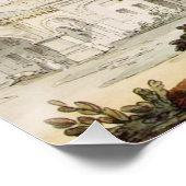 Pokrovsky Kathedrale und Spasskaya Tower Poster (Ecke)