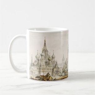 Pokrovsky-Kathedrale und Spassky-Turm Kaffeetasse