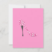Poky Dot High Heel Mitteilungskarte (Vorderseite)