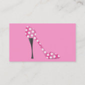 Poky Dot High Heel Visitenkarte (Rückseite)