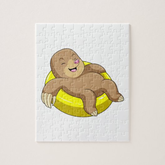 Pol beim Baden mit Lifebuoy Puzzle (Vertikal)