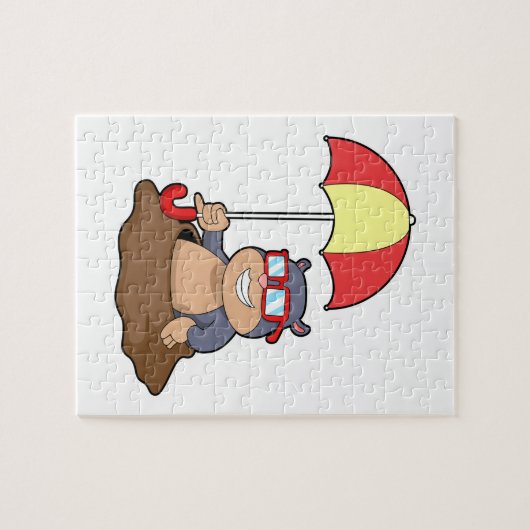 Pol beim Regen Puzzle (Horizontal)