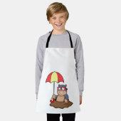 Pol beim Regen Schürze (Getragen)