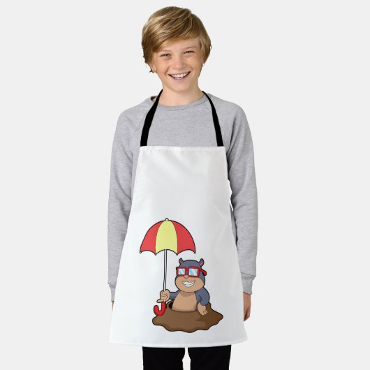 Pol beim Regen Schürze (Getragen)