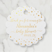 Pola-Dots & Script Danke Baby Shower