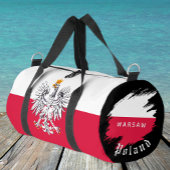 Poland Bag, Warsaw, travel, Polish Flag Duffle Bag