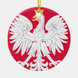 POLAND* Eagle Weihnachtsverzierung Keramik Ornament