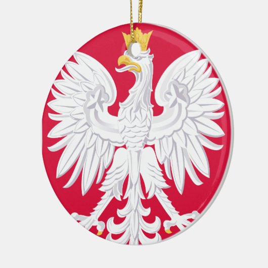 POLAND* Eagle Weihnachtsverzierung Keramik Ornament (Links)