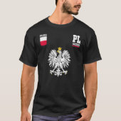 Poland Fan Polish Eagle Polska Flag T-Shirt (Vorderseite)