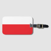 Poland flag gepäckanhänger (Vorderseite (Horizontal))