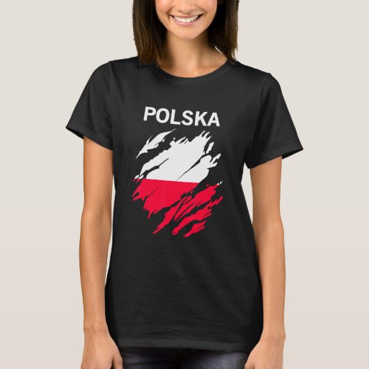 Poland Flag T-Shirt (Vorderseite)