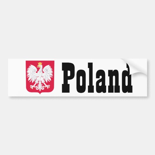 Poland Polish coat of arms Autoaufkleber (Vorne)