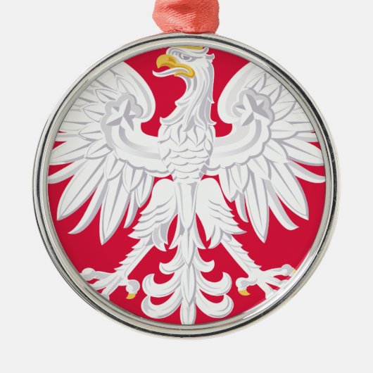 Poland Polish coat of arms Ornament Aus Metall (Vorne)